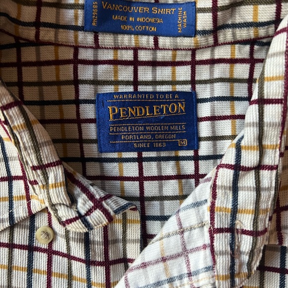 Vintage Pendleton Button Down Striped Shirt Size M - Picture 2 of 5